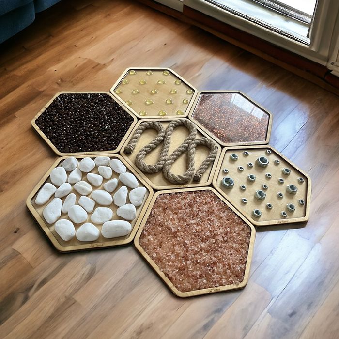 Ścieżka sensoryczna duża Montessori heksagony 29 cm producent