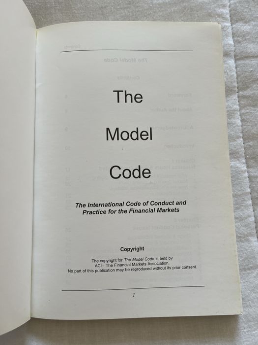 Livro “The Model Code”
