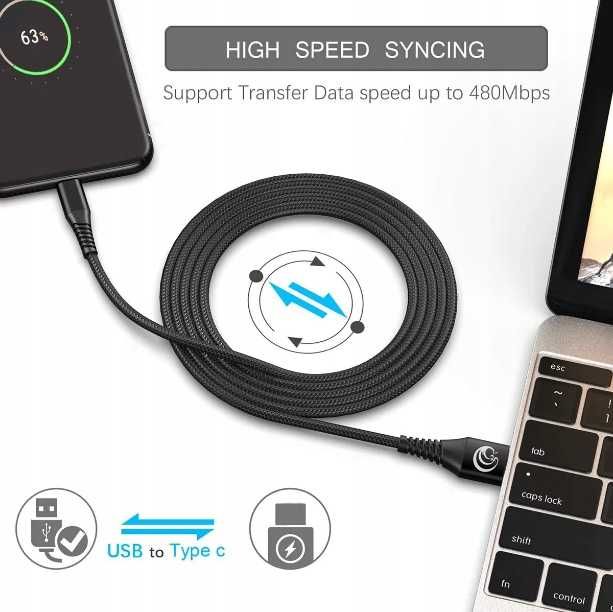 Kabel USB typu C, [2pak], spp671