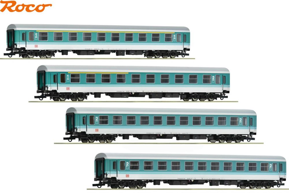 Pełny komplet wagonów Roco DB, IV/V, H0