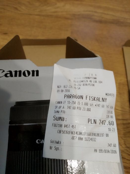 Canon 7D Mark II zestaw 55-250 ef-s IS STM oraz ef-s 24 STM mm ideał