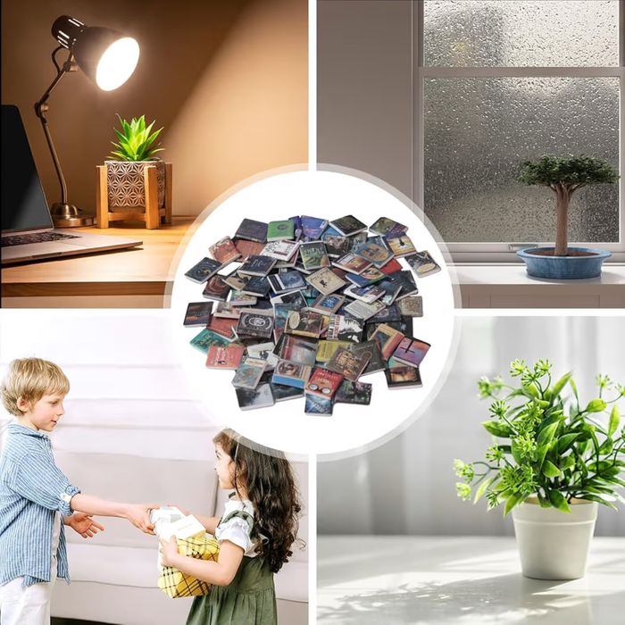 Miniaturowe Książki Zestaw Dekoracyjny