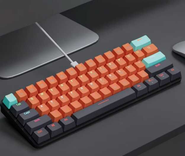 Механічна клавіатура [61-key] RGB-підсвітка / червоні світчі / хотсвап