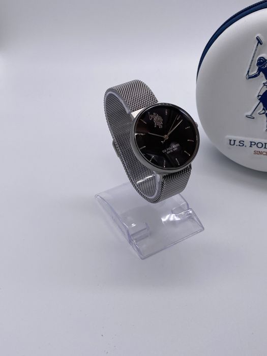 Zegarek damski U.S. Polo Assn. Layla Srebrny klasyczny bransoleta mesh
