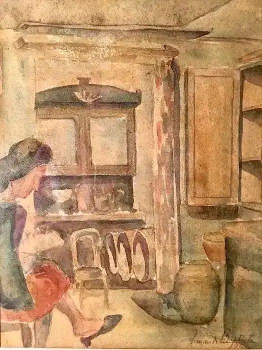 ARMANDO BAPTISTA 1962 - aguarela - 26 x 20 cm/s