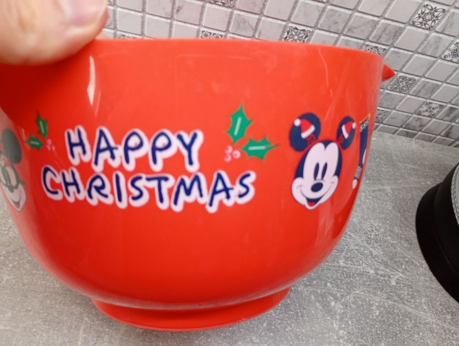 Zestaw 2 miski plastikowe i trzepaczka dla dzieci