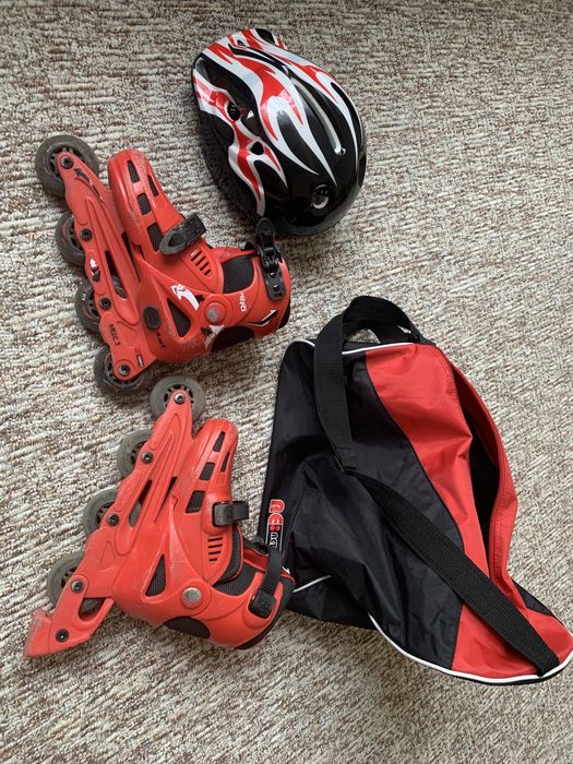 Ролики шлем ковзани 30-33 р. сумка , шолом