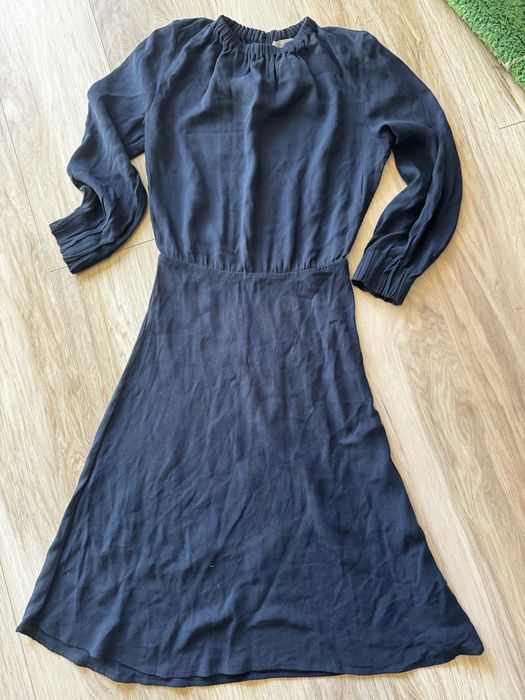 Granatowa sukienka H&M, wiskoza