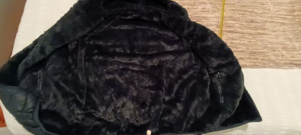 Colete acolchoado XL verde escuro- bem quente