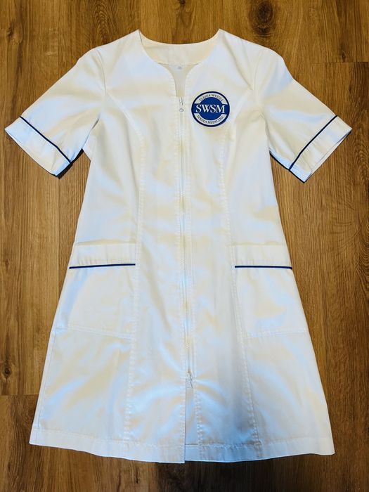 Biały fartuch SWSM