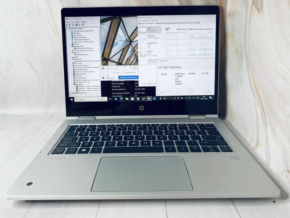 •Трансформер/8 ядер/16 потоків• Hp ProBook X360 435G8 Ryzen 7 5800U