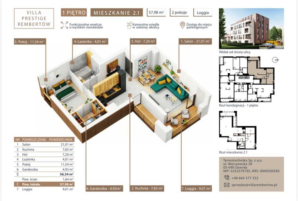 Nowoczesne i jasne mieszkanie w zielonym Rembertowie – ul. Topograficzna 9A (najem okazjonalny)