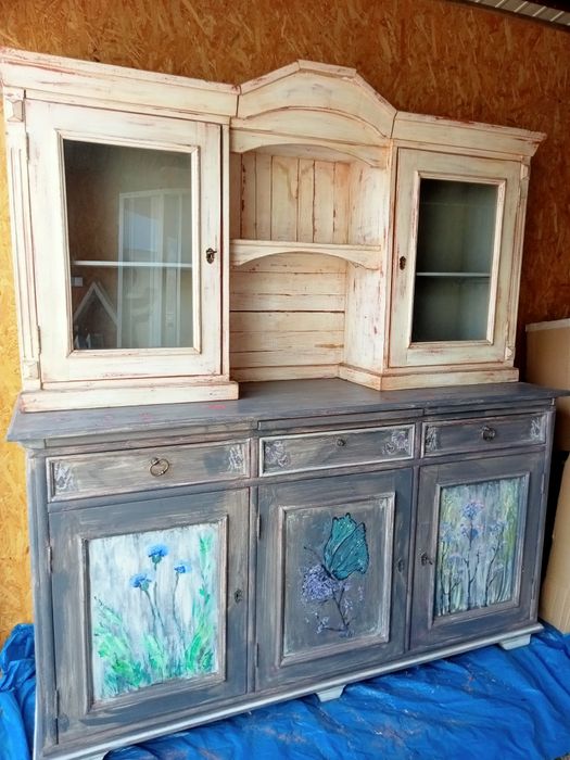 Kredens. Komoda z nadstawką - olcha, autorski pomysł!