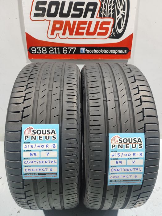 2 pneus como novos 215-40R18 Continental - Oferta dos Portes