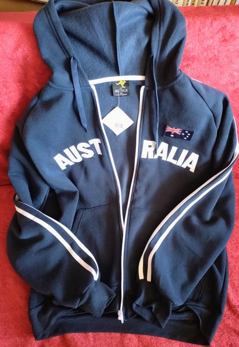 Australia. Granatowa bluza rozpinana z kapturem. 2XXL. Nowa