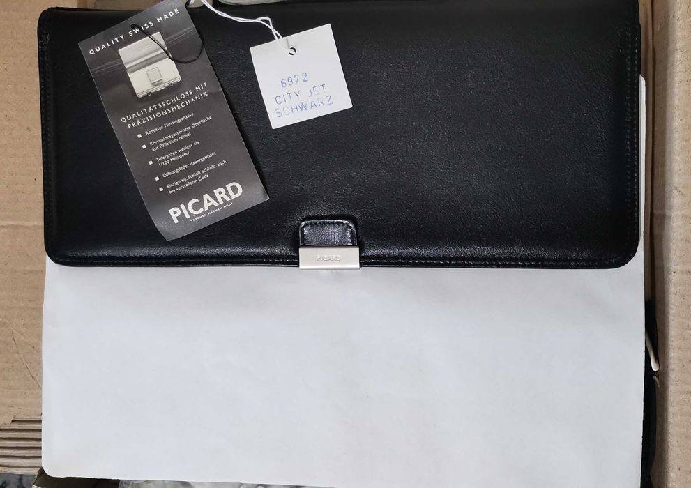 Pasta Executiva Picard City Jet Schwarz - NOVA a Estrear