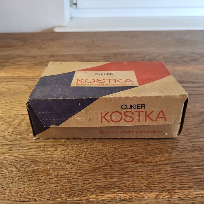 Stary kolekcjonerski cukier kostka ¹⁰⁹