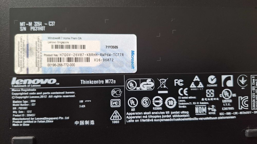 Lenovo ThinkCentre M72e