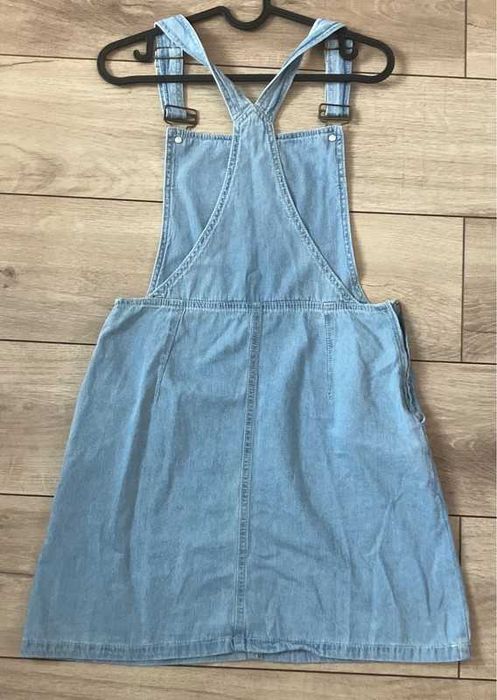 Modny, stylowy komplet jeansowych sukni XS/M Link/Bershka, 100%bawełna