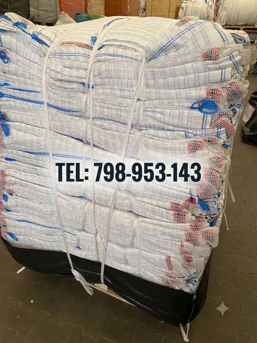 Mocne worki BIG BAG BAGI BEGI wentylowane na warzywa ziemniaki cebule 1250 kg ! Nowe i używane big-bag