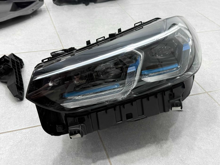Рестайлинг комплект обвеса X4M F98 2022+ для BMW X4 G02 F98 2018-2021 комплект бампер пороги фари БМВ х4 г02 ф98 мпакет