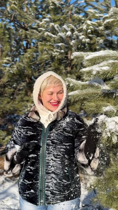 Куртка двусторонняя из кожи ягненка