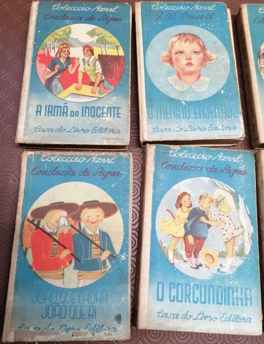 Livros Coleção Azul, muito antigos, 12 un, por 40€