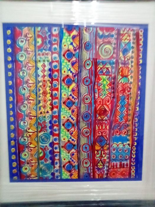 Pintura original emoldurada