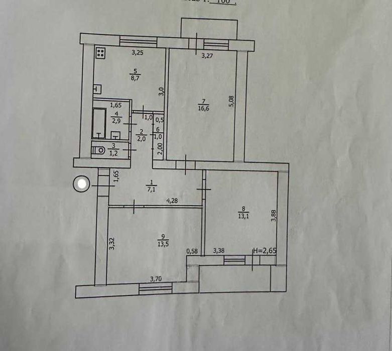 Продажа 3 ком. квартиры с.Лебяжье.