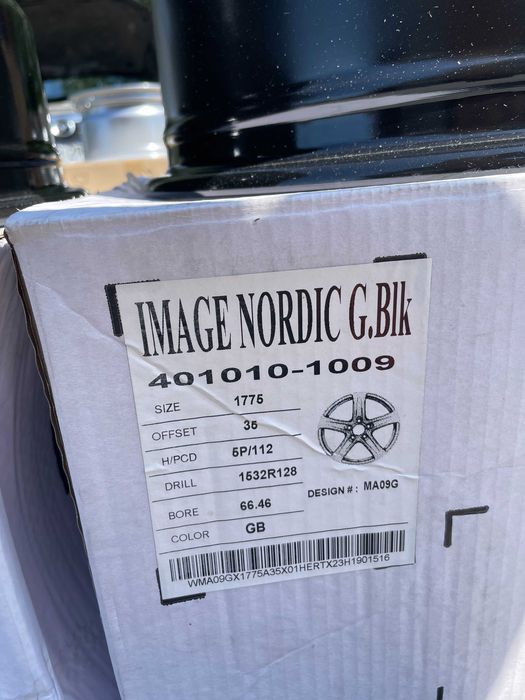 Okazja felgi Image Nordic Audi Mercedes MG Skoda VW 5x112 7,5Jx17 ET35