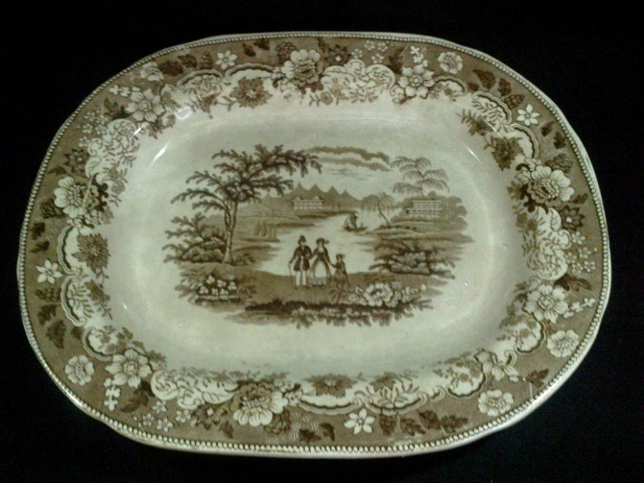 Travessa faiança inglesa séc. XIX