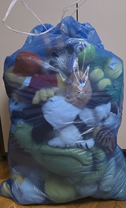 Duży 120 l worek maskotek