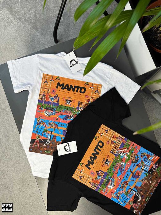 Размера - XS S M L XL | Новые футболки MANTO Stomp | Черная / Белая