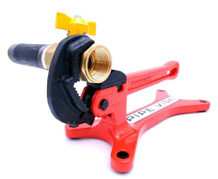 Aluminiowe imadło hydrauliczne do rur Pipe Vise APV01 (do 1,5″)