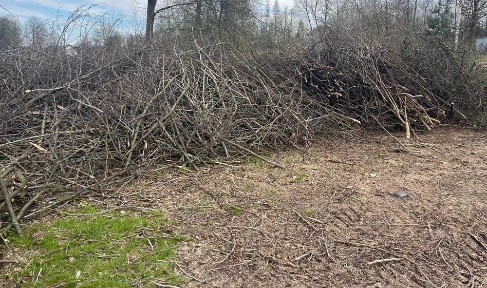 Oddam na zrębke Gałązki na zrębki zrębka gałęzie z 30 arów  duża ilość