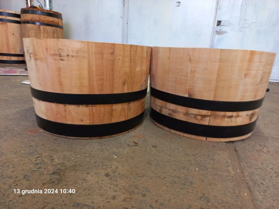 Beczka drewniana ozdoba