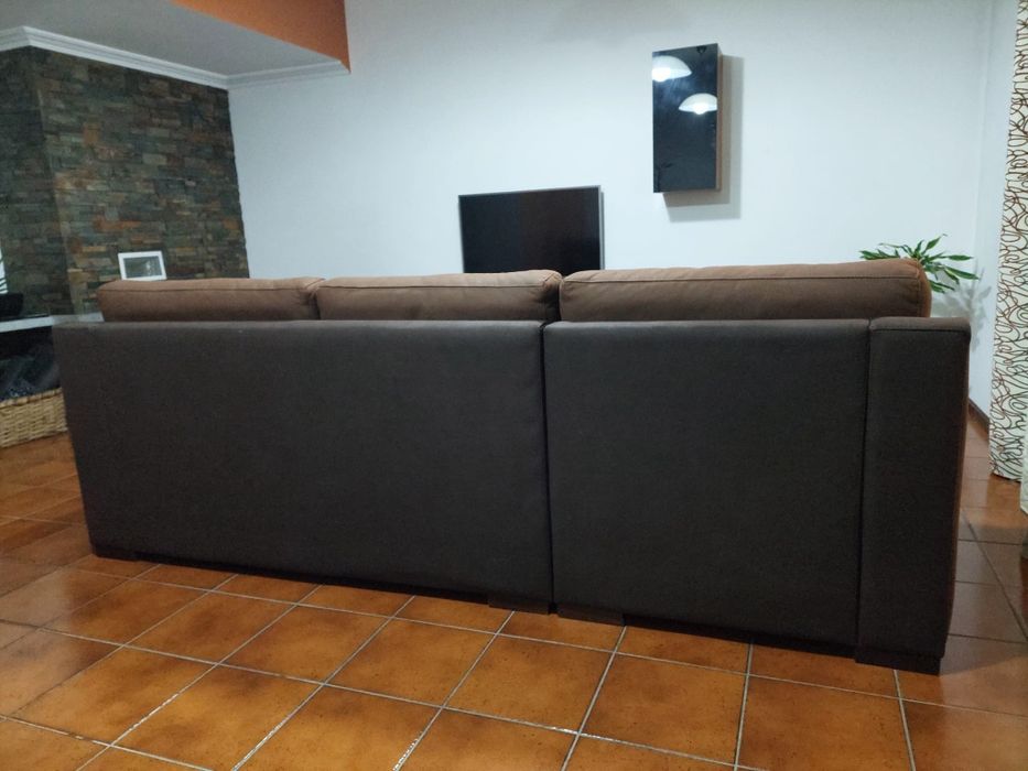 Sofá Chaise Longue + 2 bancos