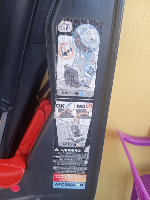 Cadeira auto grupo 0, 1, 2 e 3 isofix