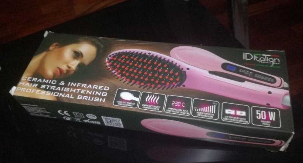 Escova alisamento cabelo infra vermelho