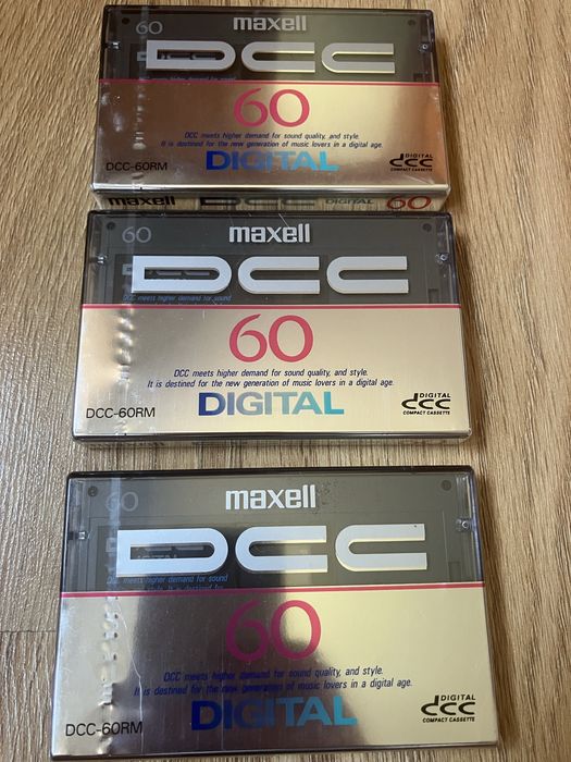 Zestaw 3 kaset DCC Maxell 60 minut