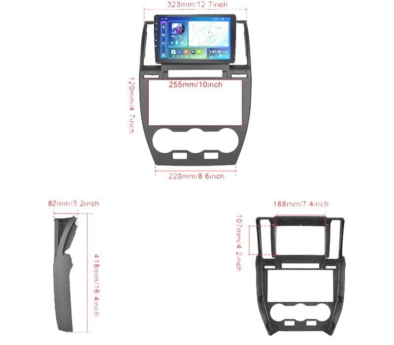 RÁDIO GPS ANDROID 13 LAND ROVER FREELANDER 07-14