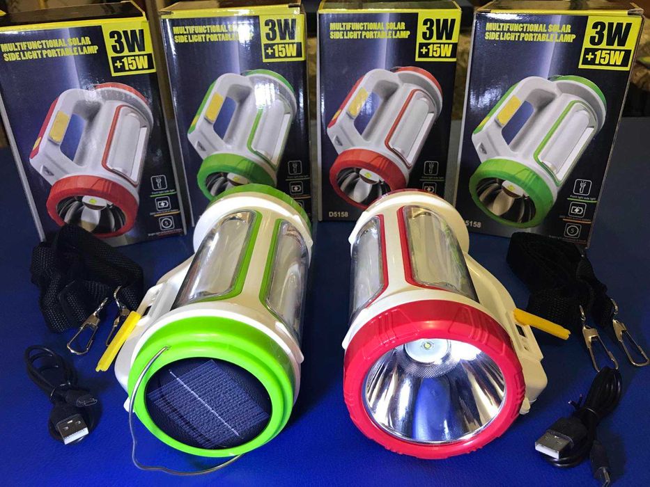 Новый светодиодный фонарь лед солнечная батарея  повербанк