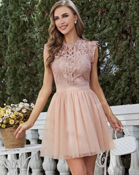 Sliczna sukienka wesele komunia nowa L 40