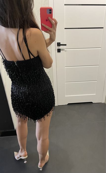 Sukienka bogato zdobiona Joanna Muzyk Sylwester Andrzejki premium