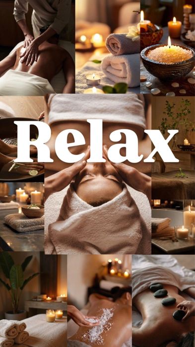 Massagem terapêutica relaxamento e bem-estar