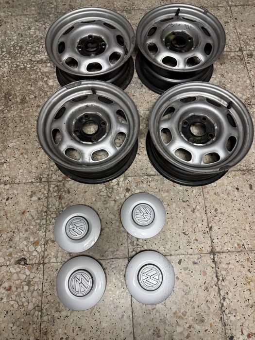 jantes ferro  vw golf 3 novas  nunca usadas