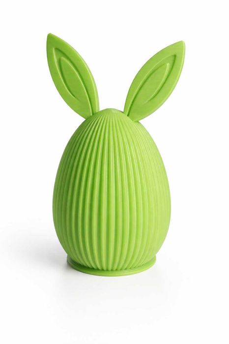 Dekoracja Wielkanocna 12 cm Jajko z Uszami Królika Druk 3D