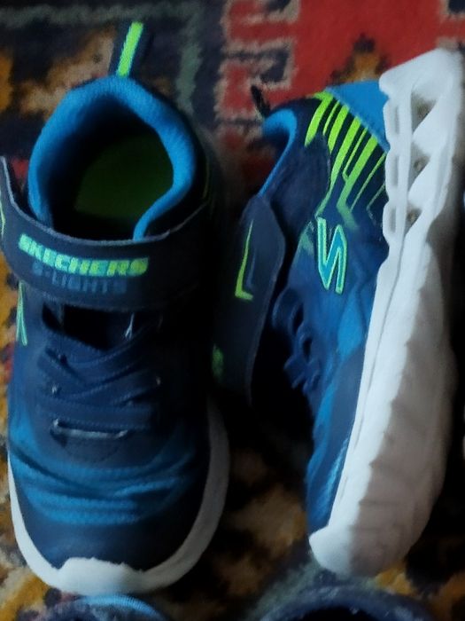 Гумові чоботи світяться гумачки резинові сапоги кросівки 24-27 LED лед