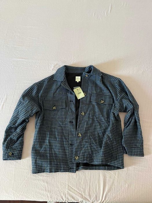 Sobrecamisa Gocco pied-de-poule azul, 8-10 anos (L)