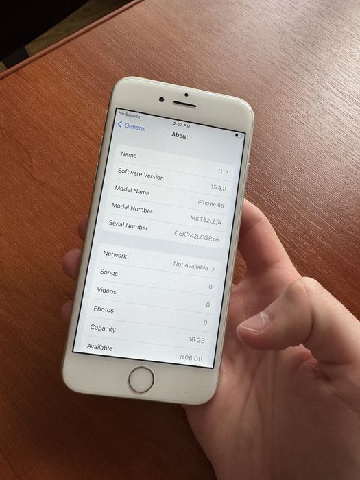 Iphone 6s 16 gb silver
